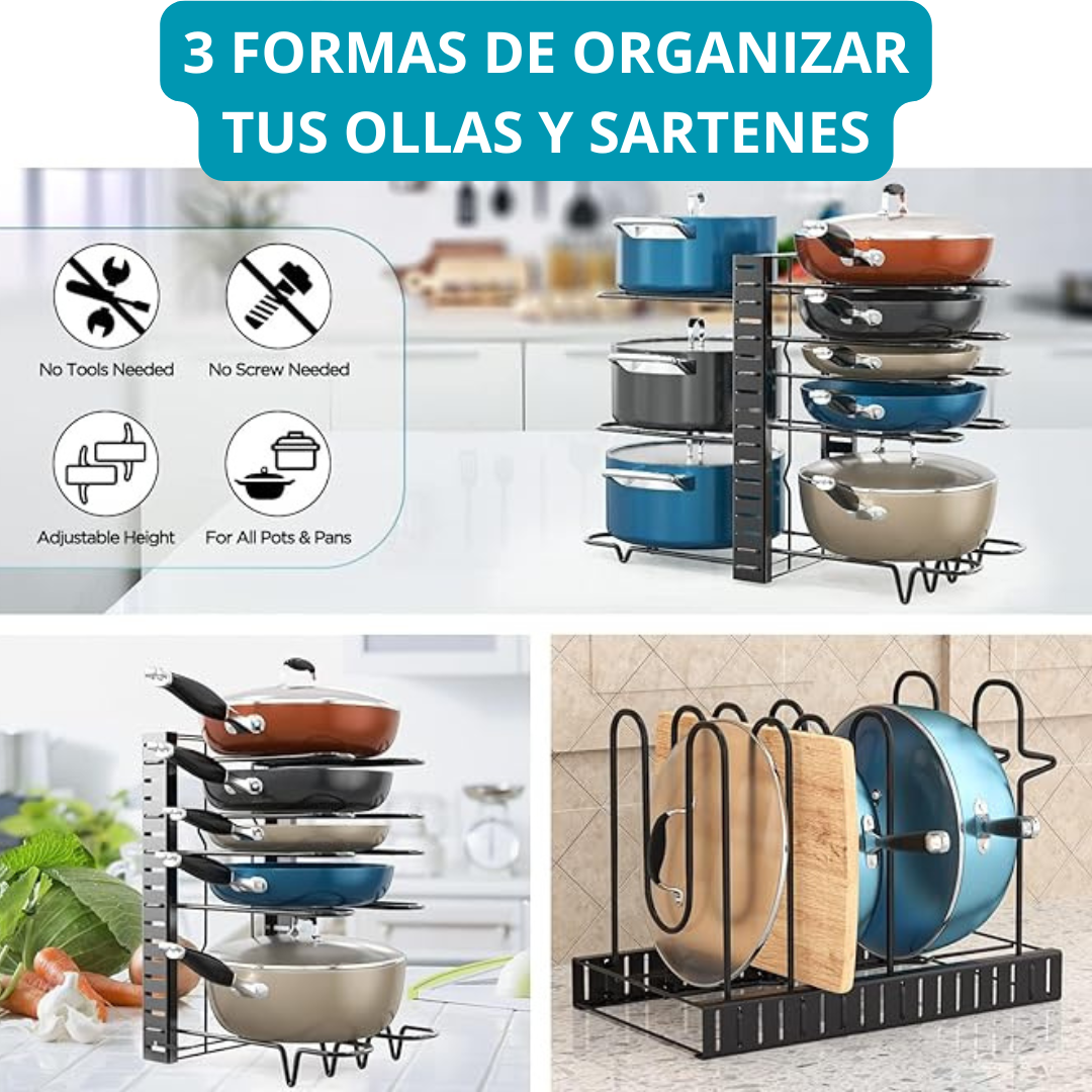 Organizador de Ollas y Sartenes