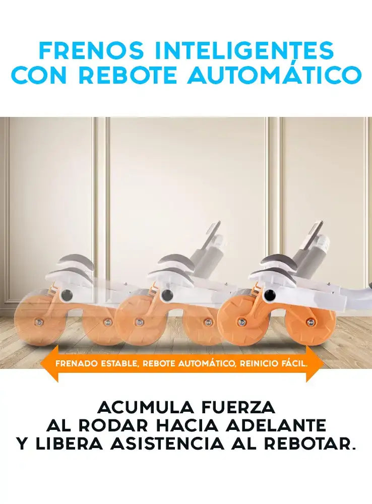 Rodillo Abdominal con Soporte y Rebote