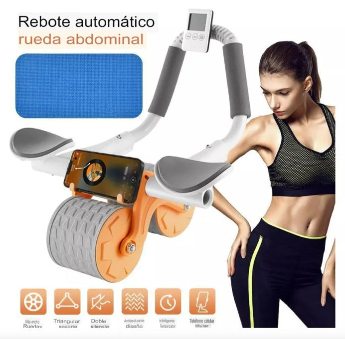 Rodillo Abdominal con Soporte y Rebote