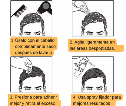 Fibra Capilar Dexe: Oculta la Pérdida de Cabello al Instante