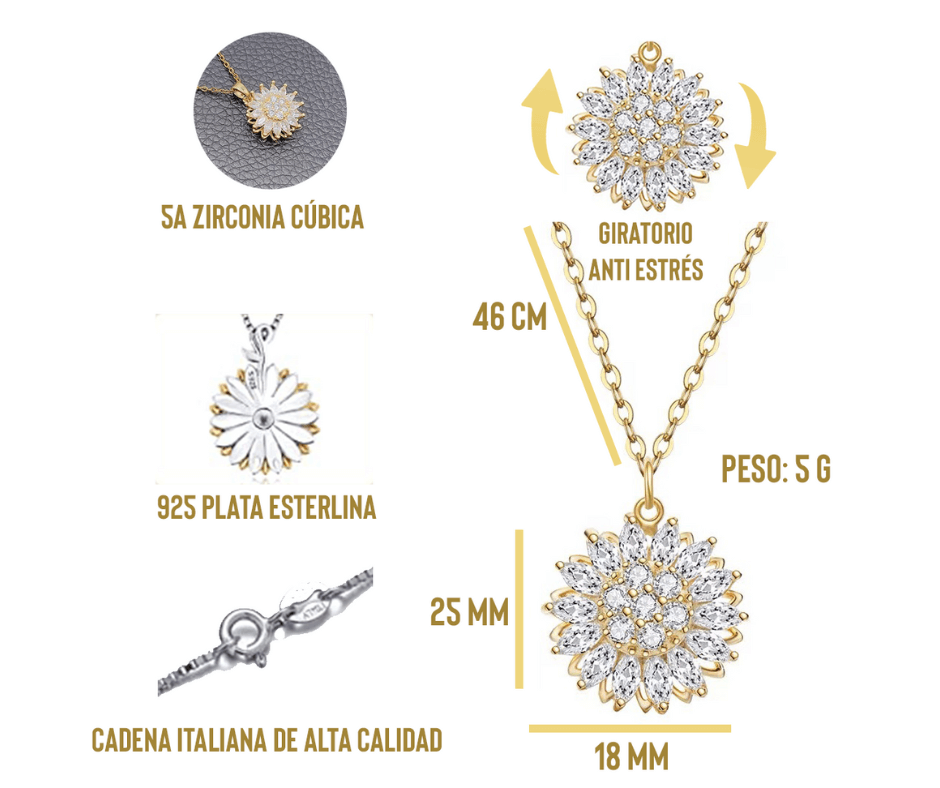 COLLAR GIRASOL GIRATORIO