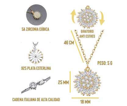 COLLAR GIRASOL GIRATORIO